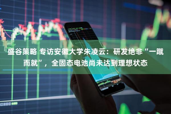 盛谷策略 专访安徽大学朱凌云：研发绝非“一蹴而就”，全固态电池尚未达到理想状态